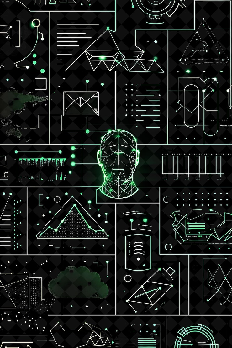 PSD linjer af trading psychology-ikoner med animeret glød i neonsæt neonfarve y2k-kollektion
