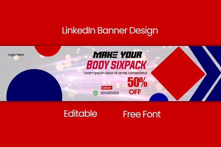 PSD linked in banner design