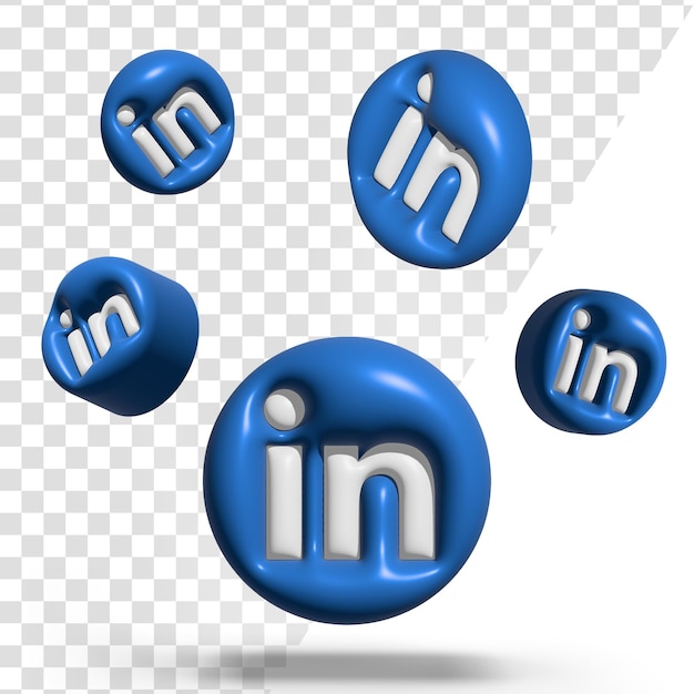 Icona di linkedin icona dei social media icona png