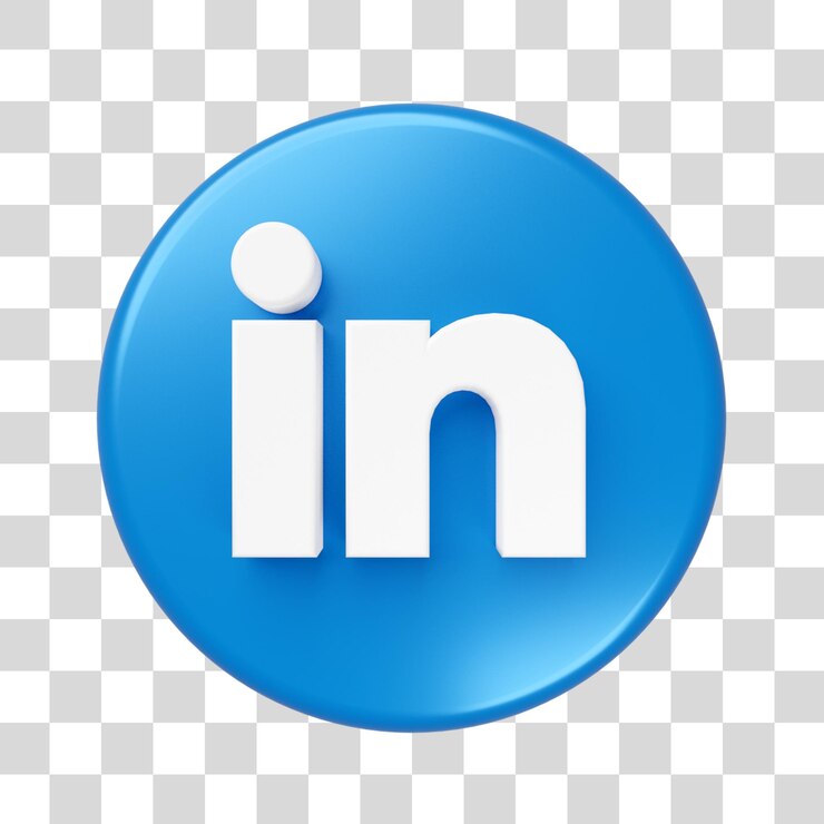 Linkedin Social Media Icon 3D