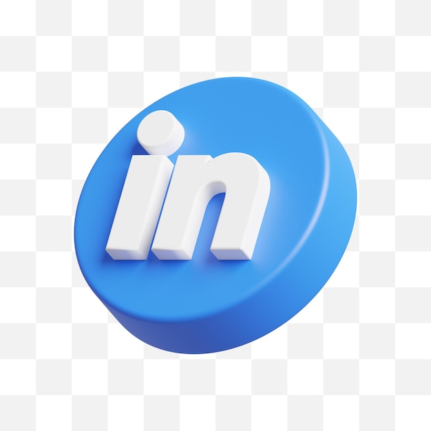 Linkedin Sociale Media Pictogram 3D