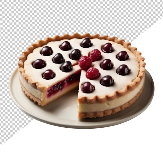 PSD linzer torte on transparent background