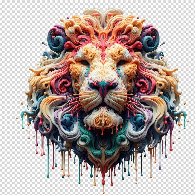 PSD a lion head with the words quot the word quot on it