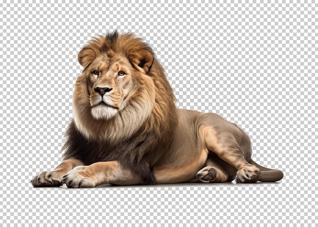 PSD lion isolated transparency background