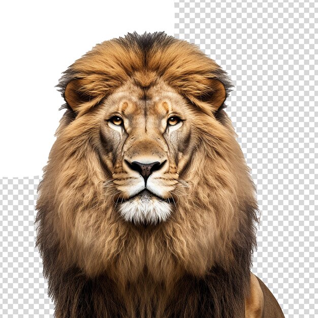 PSD lion isolated on transparent background