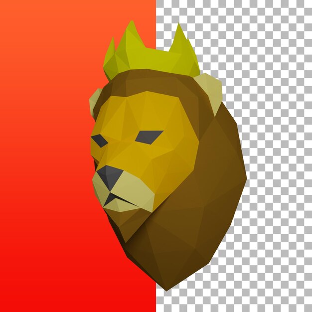 Lion paper craft suitable for your asset design