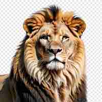 PSD lion png isolated on transparent background