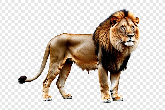 PSD lion png isolated on transparent background