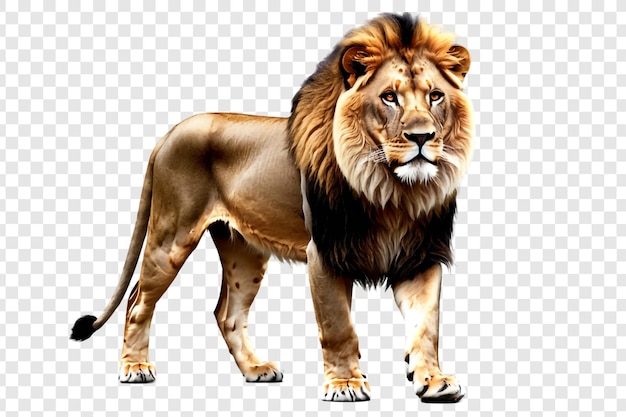 PSD lion png isolated on transparent background