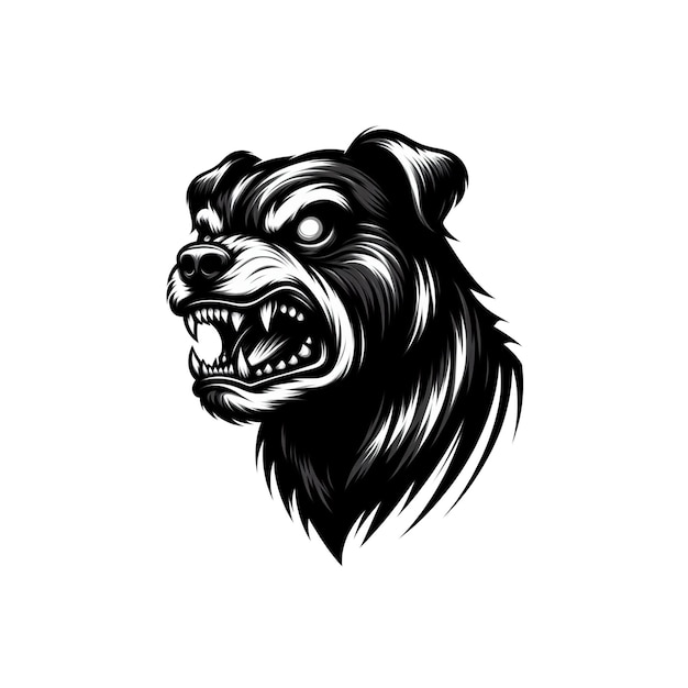 PSD lion sketch logo