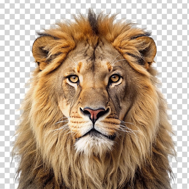 A lion on transparent background