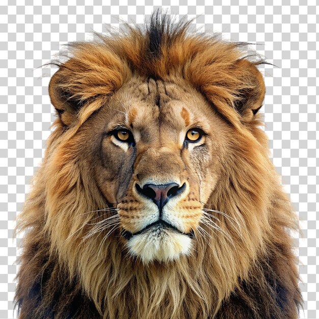 A lion on transparent background