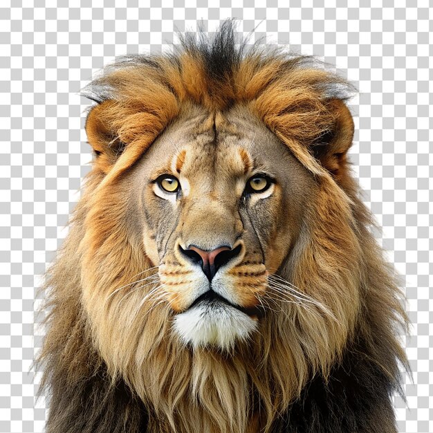 A lion on transparent background