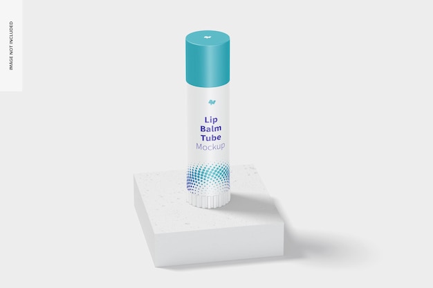 PSD lip balm tube mockup