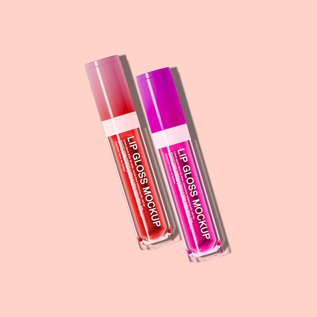 Lip Gloss Glass Bottle Mockup