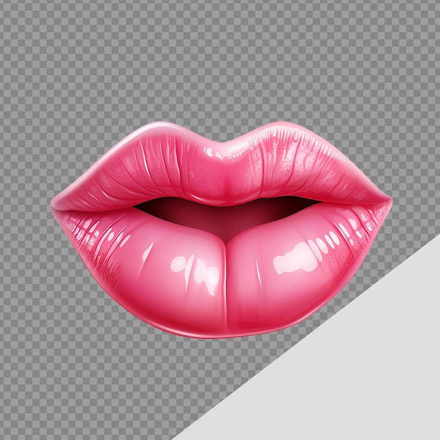 Lips smiling png isolated on transparent background