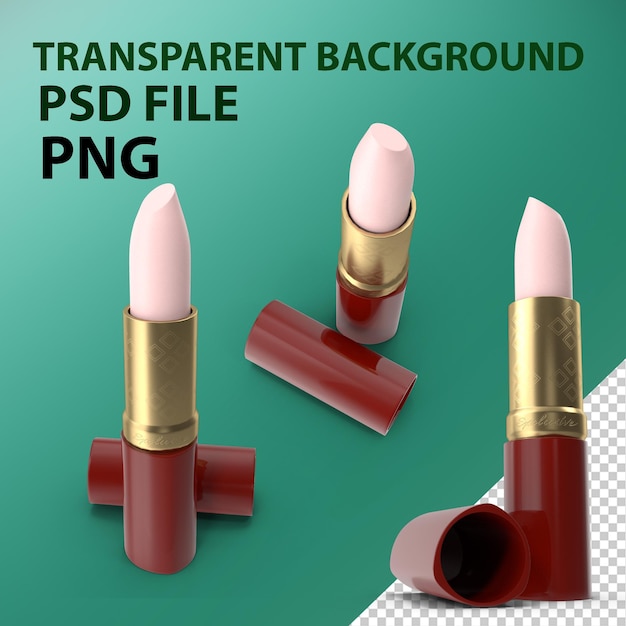 Lipstick gold pink png