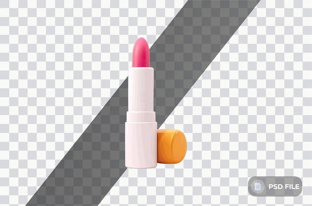 lipstick isolated on white