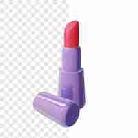 PSD lipstick make up cosmetic 3d rendering alpha background