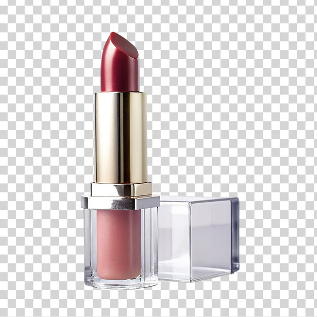 PSD lipstick packaging on transparent background