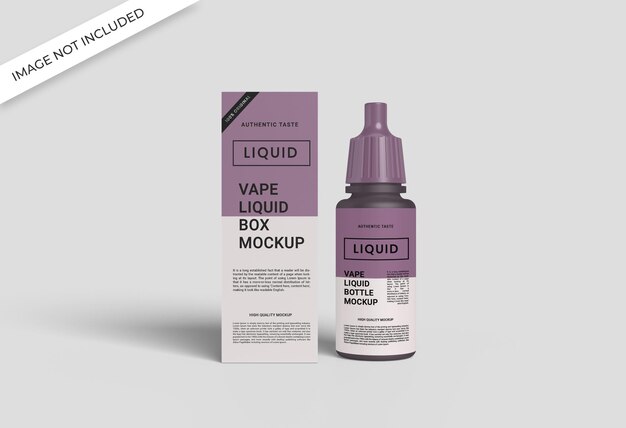 Mockup di bottiglia di liquido