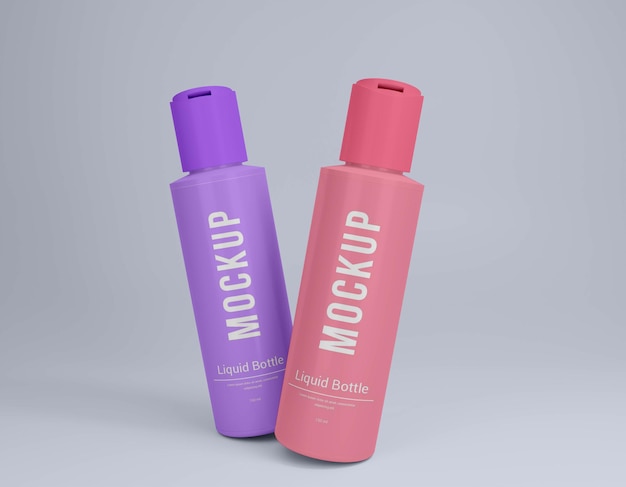 Mockup psd bottiglia di liquido