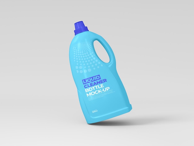 PSD liquid cleaner bottle mockup