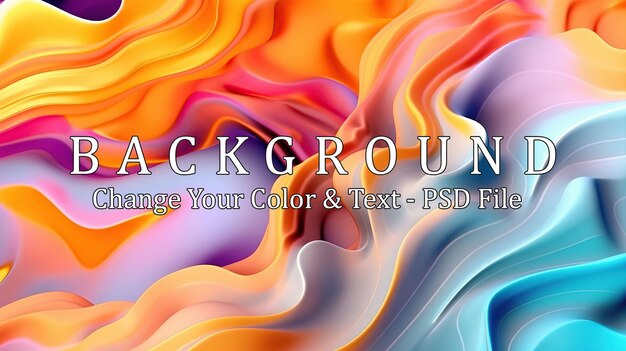 PSD liquid color background design generative ai