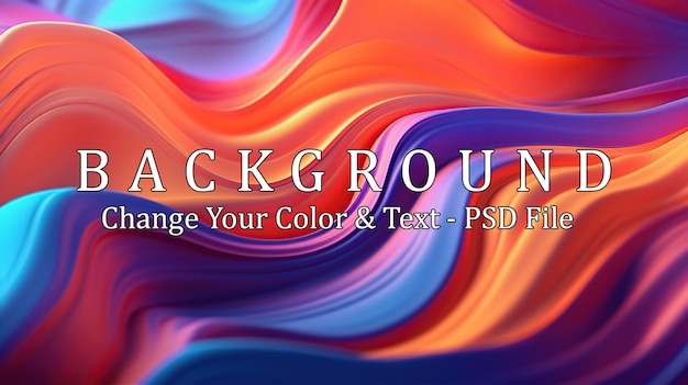 PSD liquid color background design generative ai