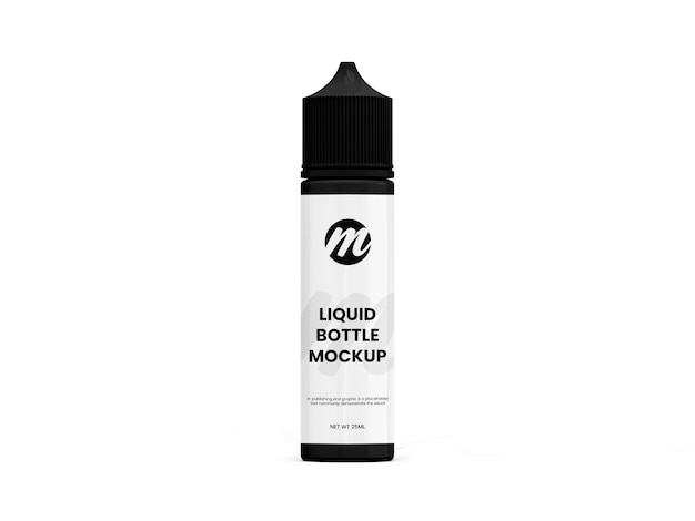 Liquid or dropper bottle mockup isolated rendering