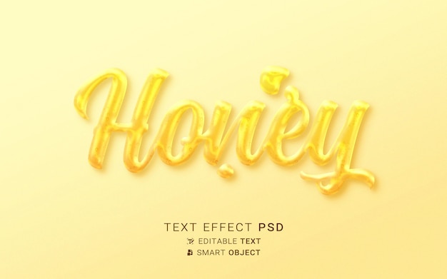 Liquid food text effect