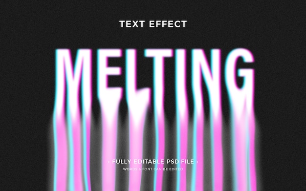Liquid glitch text effect