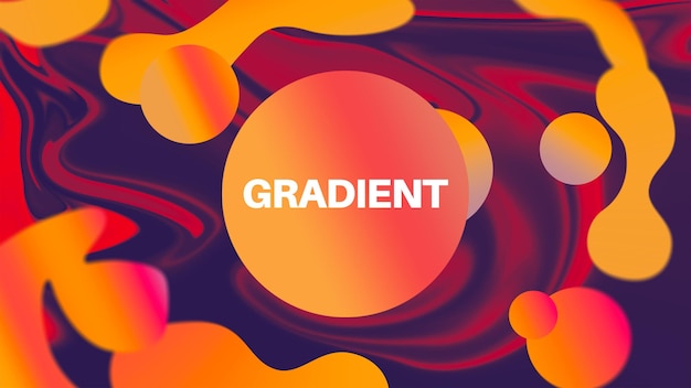 Liquid gradient banner