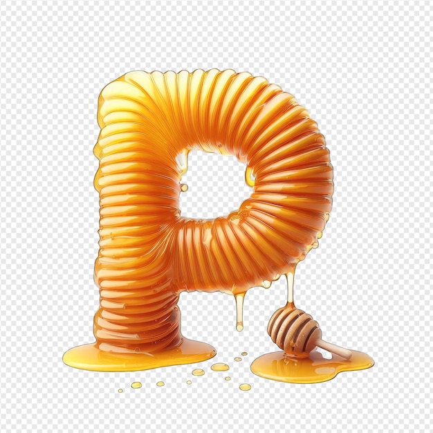 Liquid honeyed script art png