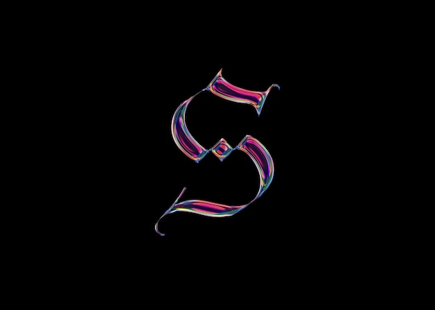liquid iridescent text amp logo effect