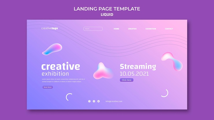 PSD liquid landing page
