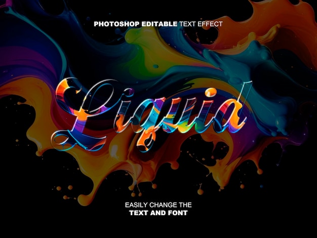 Liquid Letters PSD