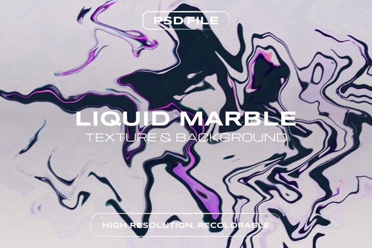 PSD liquid marble background