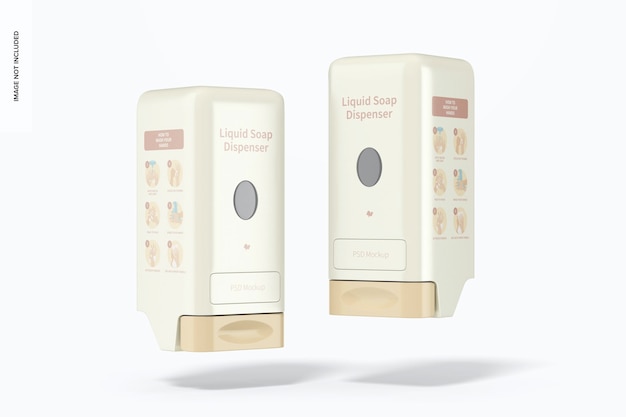 liquid soap dispensers mockup