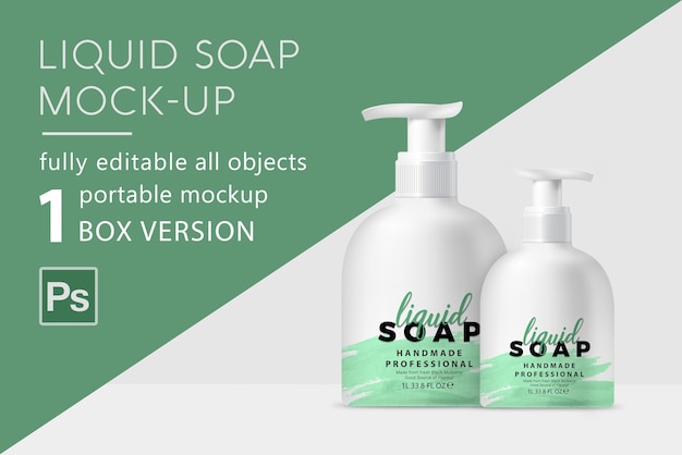 Liquid soap mockup