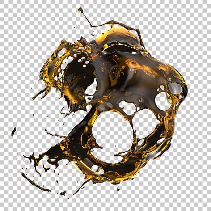 PSD liquid splash isolated on transparent background 3d rendering illustration