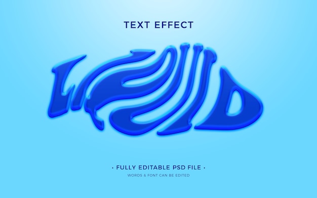 Liquid text effect