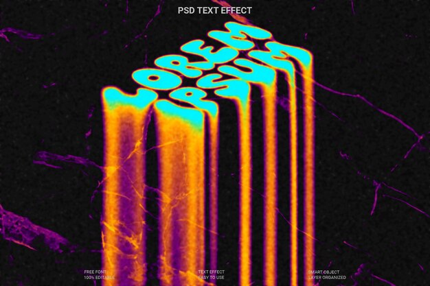 Liquid Text Style Effect