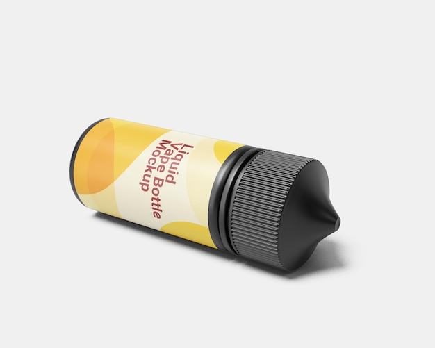 Liquid vape dropper bottle mockup