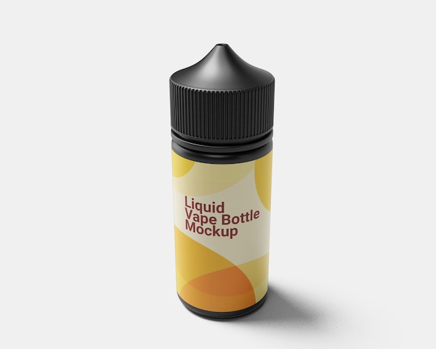 Mockup di flacone contagocce liquido vape