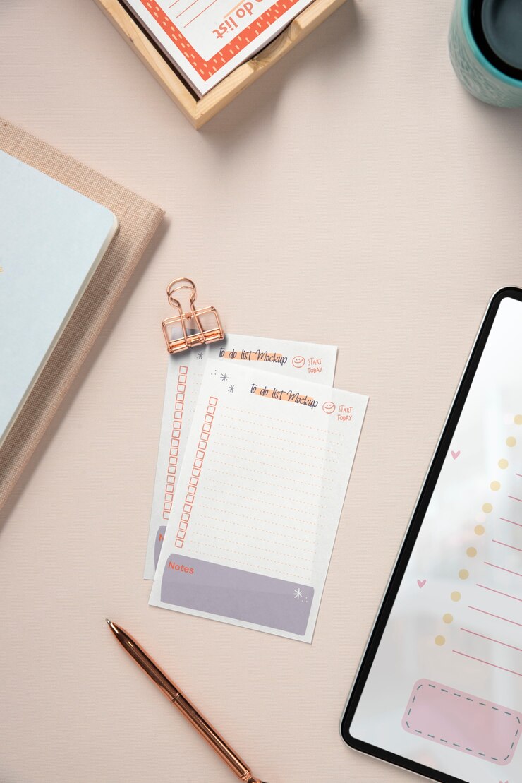 PSD to do list mockup design
