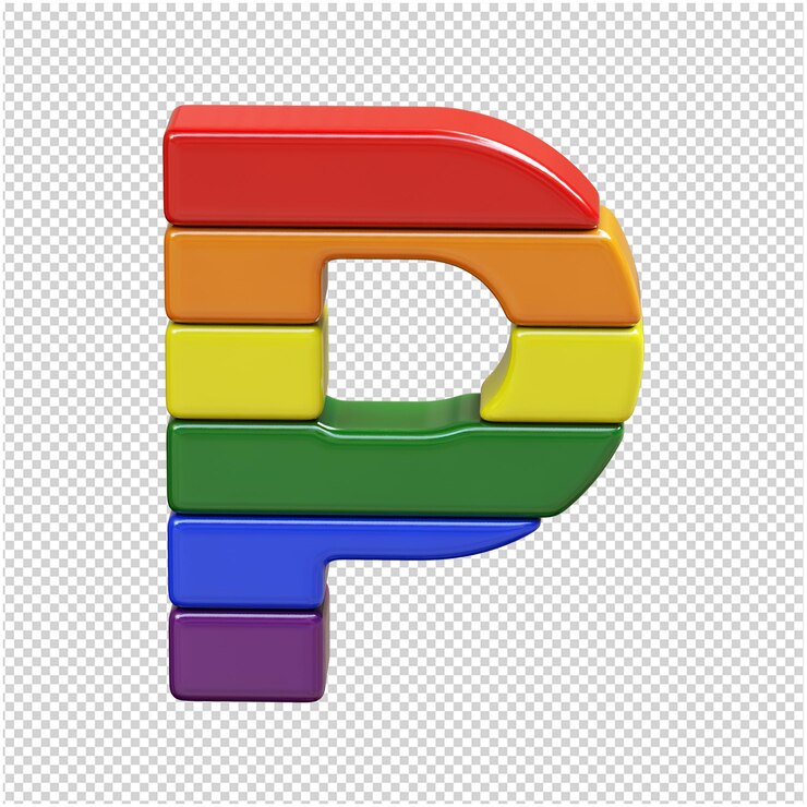 PSD list z kolorów flagi lgbt
