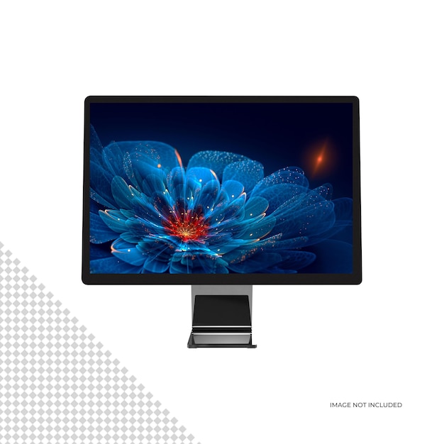 Litteä näyttö TV Monitor Mockup