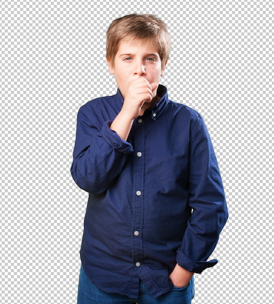 PSD little boy coughing