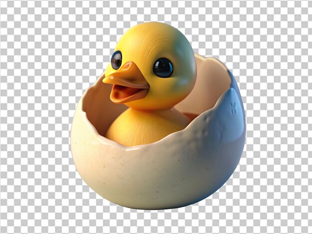 PSD little duck hatching from egg